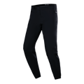 Pantalones impermeables Alpinestars A-Dura, pantalones de ciclismo MTB, negros, diseño técnico de ajuste slim con bolsillos laterales con cremallera y hebilla de trinquete en la cintura, tejido impermeable liso, equipamiento de rendimiento minimalista para ciclismo de montaña