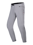 Pantalones impermeables Alpinestars A-Dura, pantalones de MTB, gris titanio, con un cierre de trinquete negro en la cintura, bolsillos con cremallera en la cadera y pernera cónica, diseño impermeable y duradero para ciclismo de montaña.