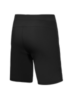 Pantalones liner Alpinestars A-Dura Ride negros, vista posterior de capa base técnica para MTB en tejido elástico.
