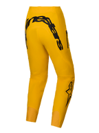 Alpinestars Pantalones A-Supra Melt Edición Limitada, pantalones de MTB para hombre, amarillos con logotipo Alpinestars negro en la espalda y tejido superelástico