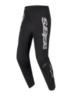Pantalones A-Supra Elite, equipo de MTB negro con logotipo Astars gris y tejido elástico duradero de alto rendimiento.