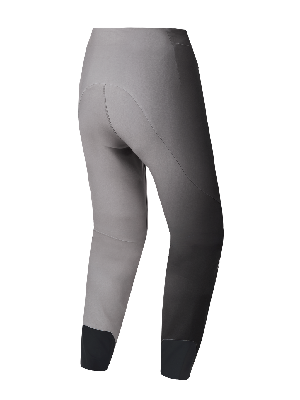 Pantalones A-Supra Elite MTB gris, vista trasera con ajuste de competición y tejido flexible elástico en 4 direcciones.