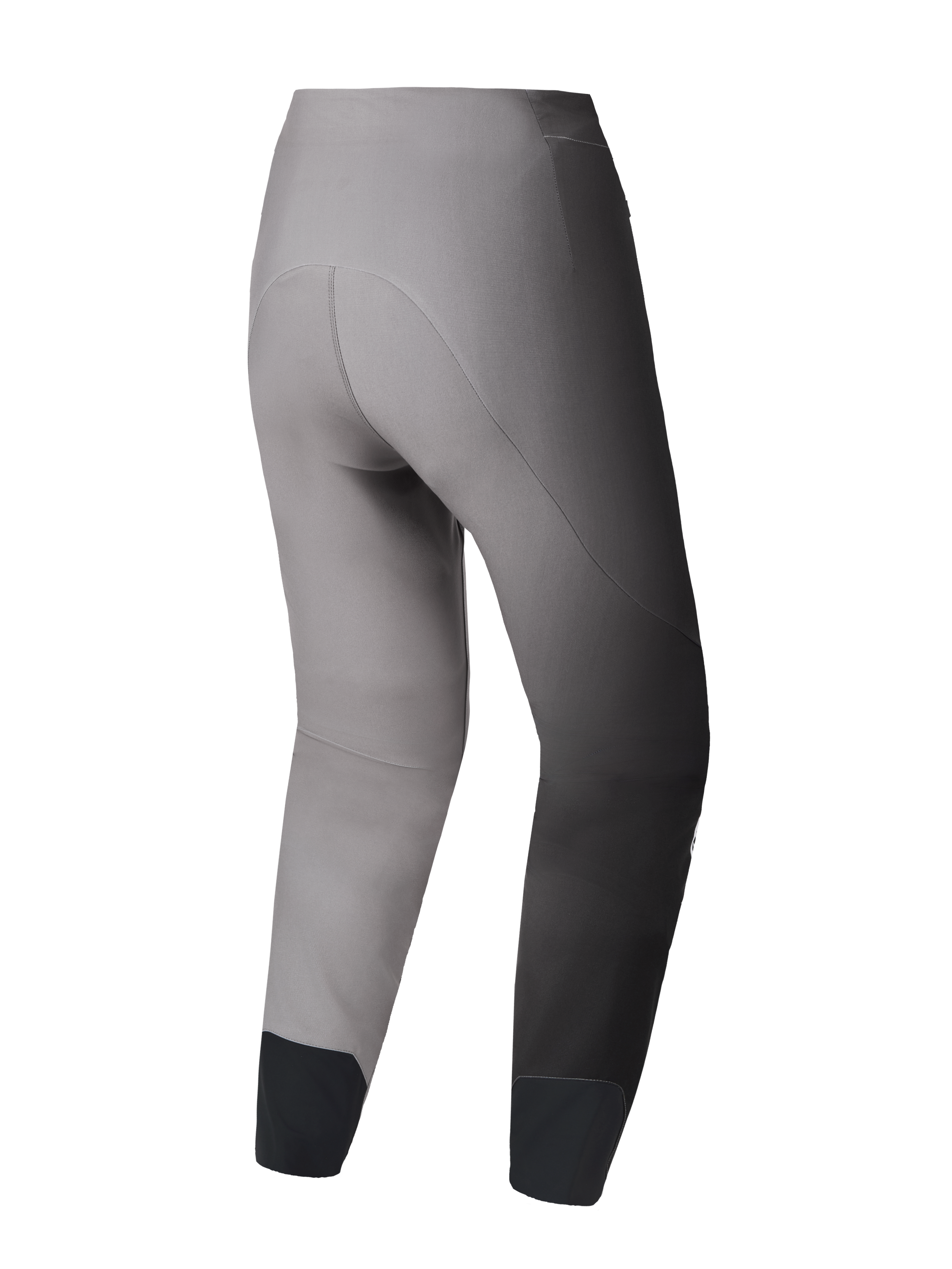 Pantalones A-Supra Elite MTB gris, vista trasera con ajuste de competición y tejido flexible elástico en 4 direcciones.