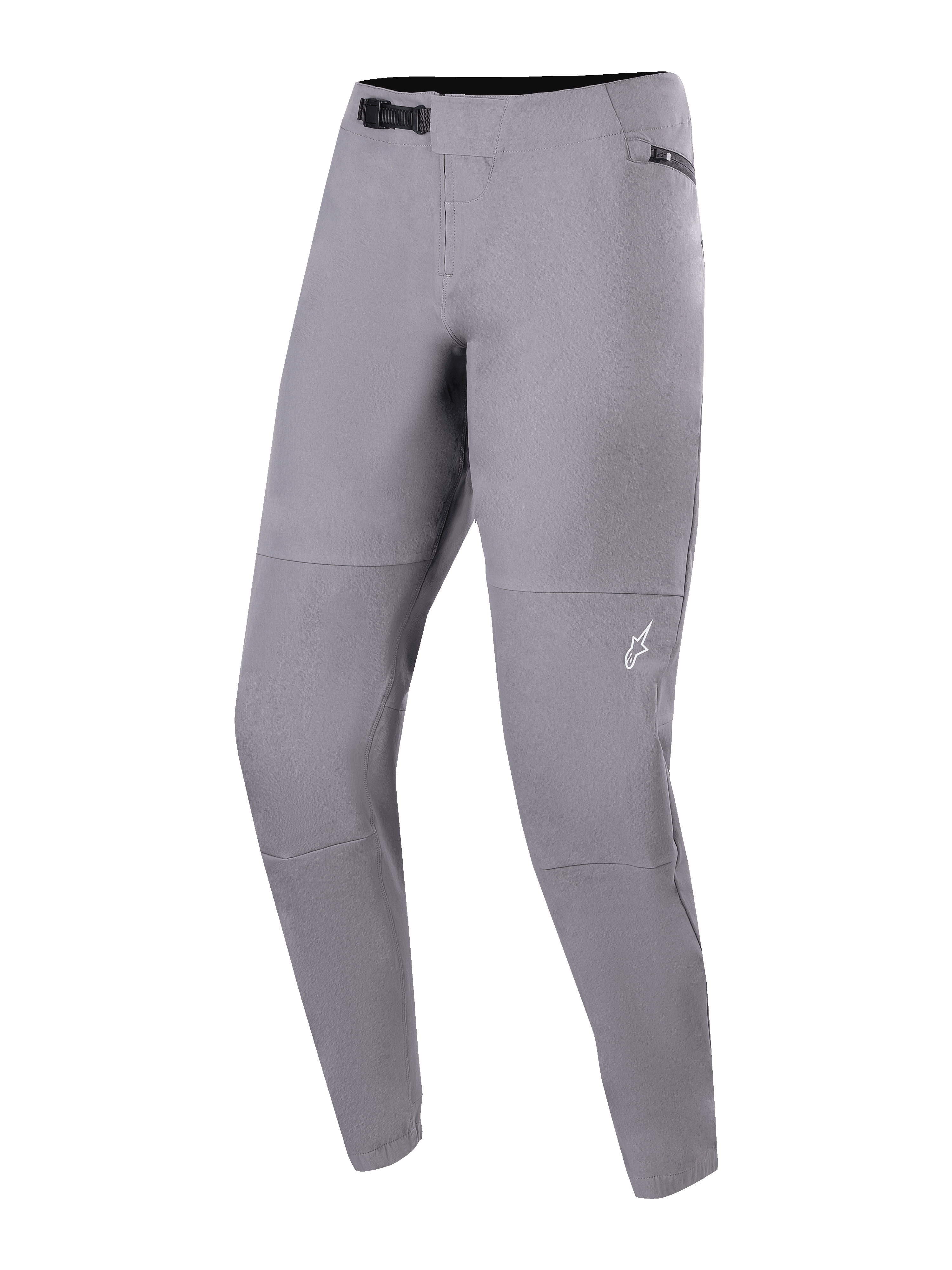 Pantalones Alpinestars A-Dura Elite, pantalones de ciclismo de montaña, gris oscuro, con un sistema de cierre frontal de trinquete y bolsillos con cremallera, tejido Cordura elástico en 4 direcciones duradero para ciclismo fuera de pista