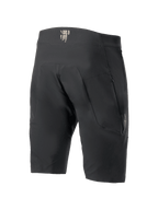 Alpinestars A-Aria Elite Shorts, shorts de ciclismo de montaña, negro, vista posterior que muestra los bolsillos con cremallera y la marca en la cintura, ajuste de rendimiento técnico para ciclismo de montaña