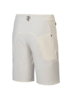 Alpinestars A-Aria Elite Shorts, men's mountain bike trail riding shorts in ecru, back view showing wicking waistband with branding and zippered pockets