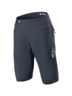 Alpinestars Shorts A-Aria, negro, shorts de mountain bike con sistema de cierre de trinquete en la cintura y bolsillos frontales con cremallera, con el logo blanco de Astars en la pierna, equipamiento técnico de alto rendimiento para ciclismo