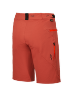 Alpinestars Shorts A-Dura Elite, pantalones cortos de ciclismo de montaña para hombre en color naranja oscuro, con bolsillos seguros con cremallera y tejido Cordura elástico
