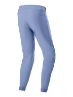 Pantalones Alpinestars A-Dura, pantalones de mountain bike, Azul Infinity, vista trasera que muestra el diseño de pierna estrecha y puños elásticos, tejido textil duradero elástico en 2 direcciones para ciclismo fuera de pista