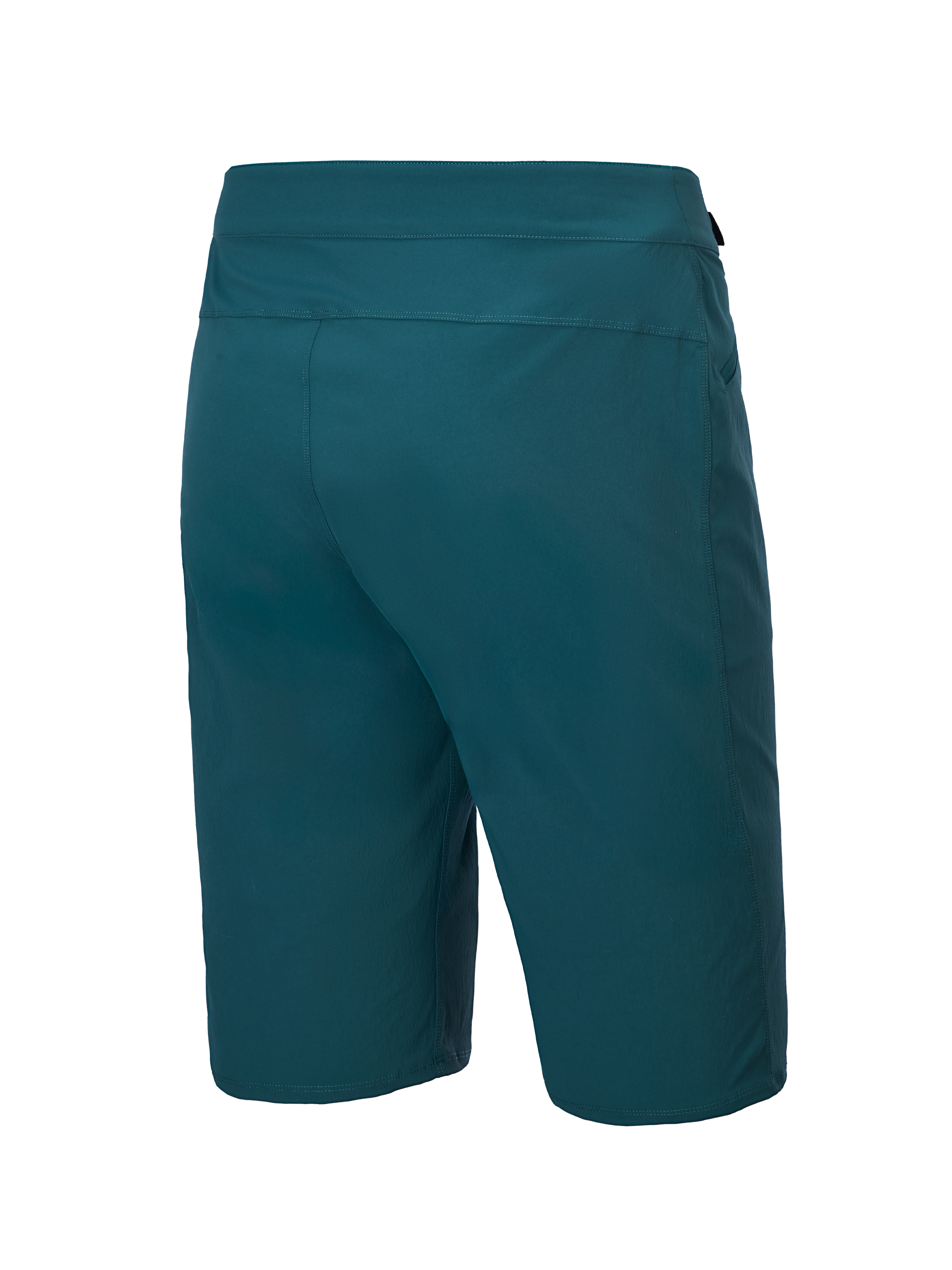Alpinestars A-Dura Shorts, shorts de mountain bike, Dark Pine, vista posterior con diseño limpio y tejido elástico duradero en 2 direcciones, ajuste regular para ciclismo de montaña