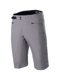 Alpinestars A-Dura Liner Shorts, pantalones cortos de ciclismo de montaña MTB, gris oscuro, cierre frontal de doble broche con hebilla de ajuste lateral, bolsillos de mano con cremallera, tejido técnico duradero elástico en 2 direcciones, logotipo de Astars en el lateral y cinturilla interior negra
