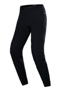 Alpinestars Stella A-Dura Waterproof Pant, Women's MTB Cycling Pants, Black, featuring a ratchet waist closure, zippered hand pockets, and a tapered fit for trail riding