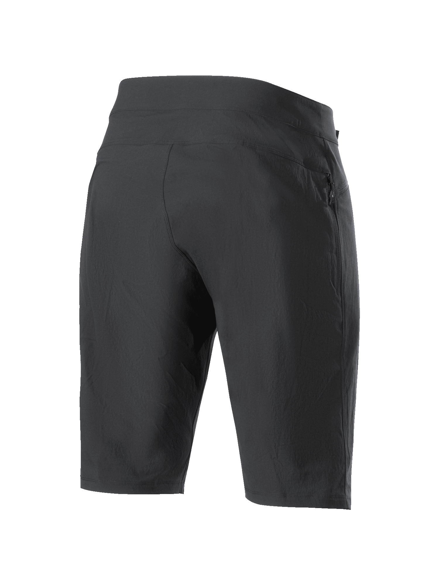 Alpinestars Women Stella A-Dura Shorts, Mountain Bike Shorts, Black, rear view showing durable 2-way stretch fabric and athletic construction, high-performance apparel for MTB and trail riding