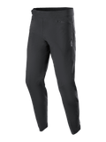 Alpinestars Youth A-Dura Pants, pantalones de ciclismo MTB para jóvenes, negros, con dos bolsillos delanteros con cremallera y un pequeño logotipo blanco de Alpinestars en el muslo izquierdo, diseño de pierna cónica y tejido elástico duradero para ciclismo de montaña.