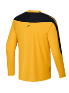 Alpinestars A-Supra Melt Edición Limitada, jersey de manga larga para MTB, amarillo oscuro, poliéster microperforado con paneles elásticos