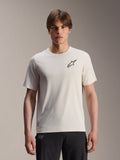 Alpinestars A-Aria Astar Jersey, camiseta de ciclismo de manga corta, color crudo con logo de estrella negra en el pecho, poliéster ligero y transpirable, ajuste de rendimiento para trail MTB