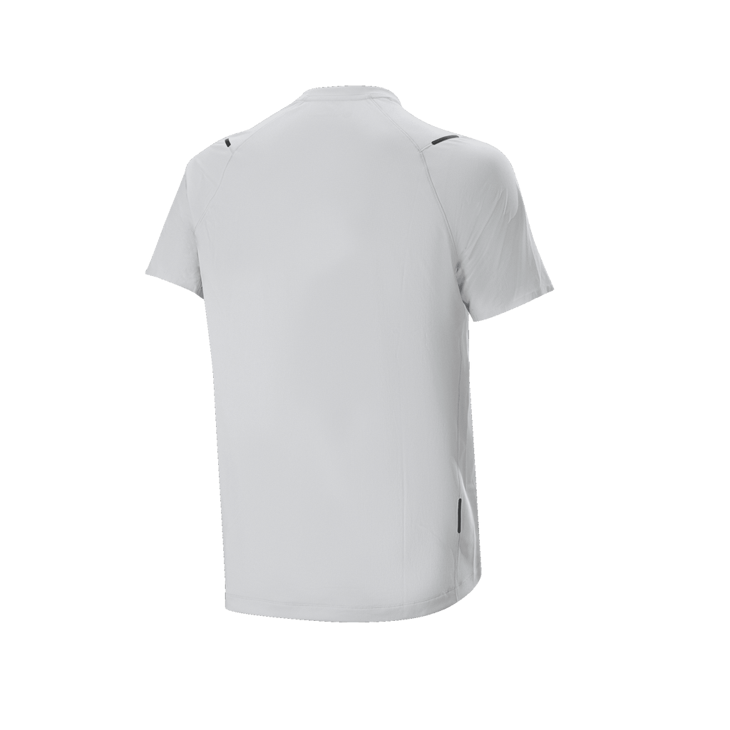 Alpinestars A-Aria Astar Jersey, jersey de ciclismo de manga corta, White Dove, vista trasera con tejido ligero y transpirable, parte trasera caída para mayor cobertura y sutiles detalles reflectantes