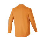Alpinestars A-Dura Rocker Long Sleeve Jersey, jersey de ciclismo de montaña, oro oscuro, vista posterior, con cola extendida para mayor cobertura y material jacquard de alto rendimiento