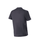 Alpinestars A-Dura Switch Short Sleeve Jersey, vista trasera, negro, camiseta de mountain bike con dobladillo trasero más largo y tejido con absorción de humedad, diseño de rendimiento casual para recorrer senderos