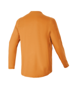 Alpinestars Youth A-Dura Rocker Jersey de manga larga, dorado oscuro, vista trasera que muestra el dobladillo de cola caída, tejido técnico con absorción de humedad para ciclismo de montaña juvenil