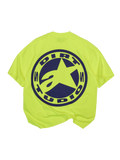 Alpinestars x Dirt Studios Limited Edition Tech Series T-Shirt, Fluo Yellow cotton with oversized navy back logo.