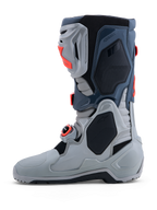 Alpinestars Botas Tech-10 Enduro, botas de moto para enduro de hombre, grises y rojas, con protección de TPU y hebillas
