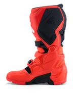 Alpinestars Tech 7 Enduro Boots, Red and Black Men's Motocross Boots with CE Certified TPU Protection and High-Grip Soles.