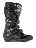Botas Alpinestars Tech 7 Enduro, botas de motocross negras con cuatro hebillas ajustables y chasis de TPU reforzado, suela robusta con tacos para tracción off-road, logotipo de estrella blanca y marca Tech 7, calzado duradero de alto rendimiento para enduro