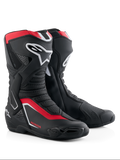 Botas Alpinestars Honda SMX-6 V3, botas de rendimiento para motocicleta, negro, rojo brillante y blanco, con protección de TPU en espinilla y tobillo, paneles de malla ventilada y perfil aerodinámico moderno con marca Honda