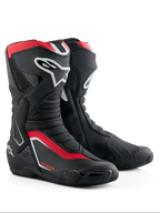 Botas Alpinestars Honda SMX-6 V3, botas de rendimiento para motocicleta, negro, rojo brillante y blanco, con protección de TPU en espinilla y tobillo, paneles de malla ventilada y perfil aerodinámico moderno con marca Honda