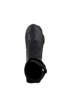 Botas Alpinestars SP-X BOA Drystar, botas de moto sport touring, negras, vista superior que muestra la apertura interior, paneles de malla y protector de cambio de TPU, diseñadas para un rendimiento impermeable y comodidad del piloto