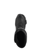Botas Alpinestars SMX-6 V3 Drystar®, negras, vista desde arriba hacia la apertura de la bota, parte superior de microfibra con almohadilla de cambio de TPU y forro interior, botas de conducción impermeables de alto rendimiento para deporte y calle