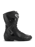 Alpinestars Stella SMX-6 V3 Drystar, botas de moto para mujer, negras con detalles plateados, membrana impermeable Drystar, con espinillera de TPU, protección de tobillo y deslizador de puntera, equipamiento de alto rendimiento