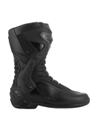 Botas Alpinestars SMX-6 V3 GORE-TEX, negro y gris oscuro, botas de alto rendimiento impermeables para motociclismo, con refuerzo lateral de tobillo en TPU y placa de espinilla, construcción ergonómica de microfibra con paneles de malla 3D, logotipo GORE-TEX en el lateral, calzado especializado para rendimiento en circuito y calle