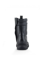 Alpinestars Botas Ava, botas de moto urbanas para mujer, negras, cuero, suela elevada y cremallera lateral, vista trasera