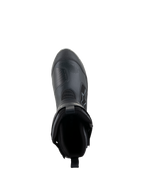 Botas Alpinestars Stella RT-7 Touring Drystar® para mujer, negro, vista superior que muestra la apertura de la bota y el forro interior, construcción avanzada de microfibra y material textil para touring de aventura