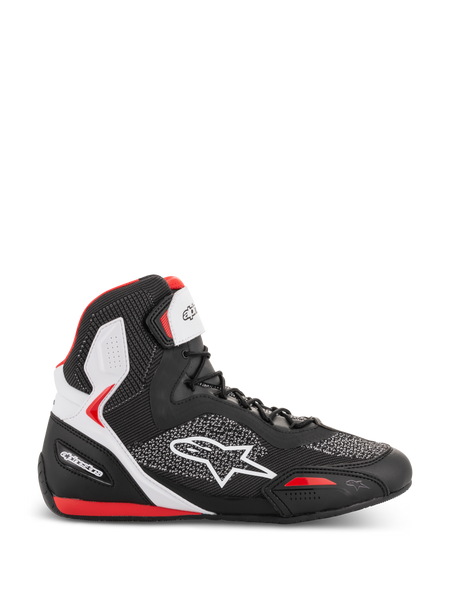 Faster-3 Rideknit® - Zapatos De Moto Negro Blanco | Alpinestars®