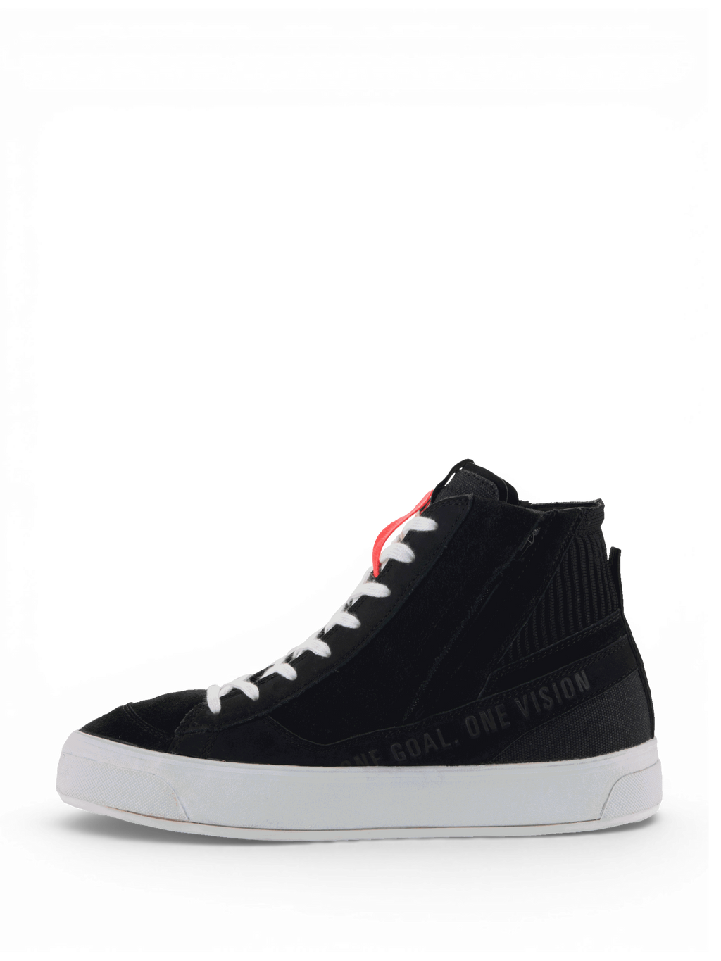 Alpinestars Stella Stated Podium, zapatos de moto para mujer, negros y blancos, estilo urbano inspirado en el skate.