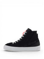Alpinestars Stella Stated Podium, zapatos de moto para mujer, negros y blancos, estilo urbano inspirado en el skate.