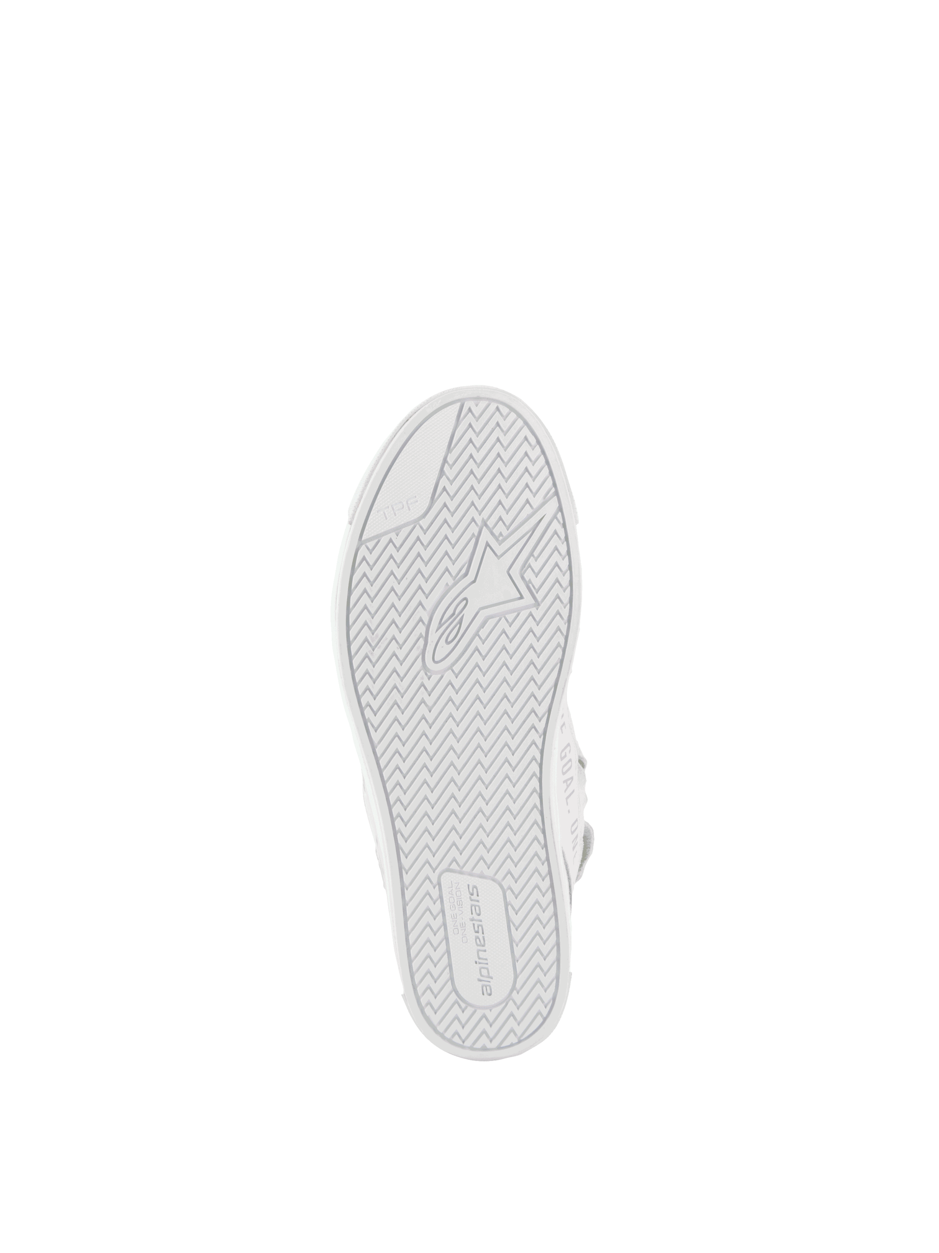 Alpinestars Stella Stated Podium, zapatos de moto para mujer, blanco y gris frío, suela de goma vulcanizada de alto agarre.