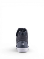 Alpinestars Chrome Drystar, zapatos de moto urbanos para mujer, negro y gris asfalto, talón reflectante, impermeables