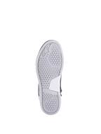 Alpinestars Stella Chrome Drystar, zapatos de moto urbanos para mujer, suela gris y blanca con patrón hexagonal y logotipo