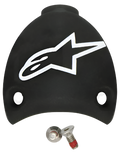 Alpinestars SMX Plus Replaceable Heel Cap, pieza de repuesto para botas de moto, negro y blanco, con el logotipo de Astars en blanco y dos tornillos de montaje, construcción de plástico duradero para el mantenimiento de las botas