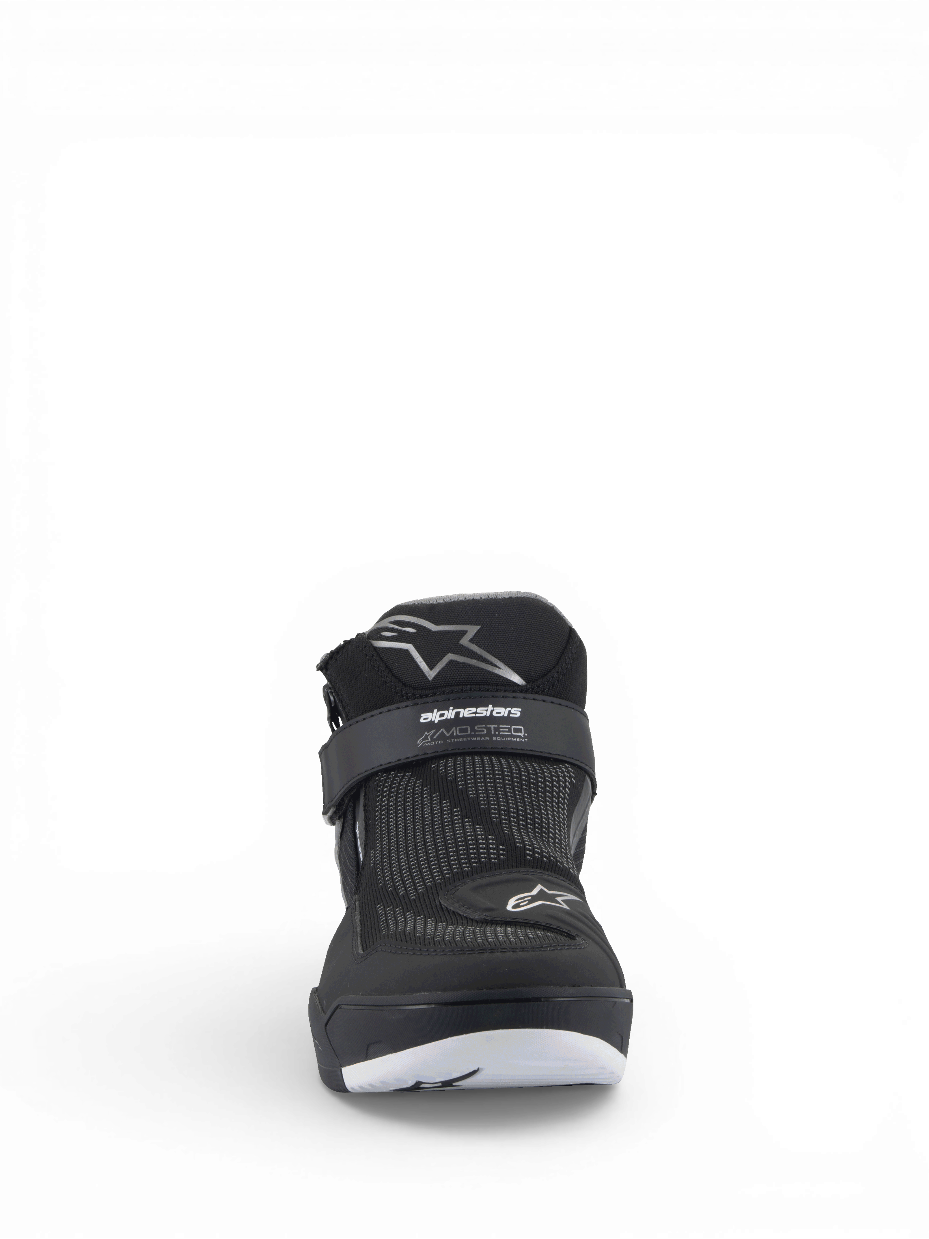Alpinestars Speedflight Street, zapatos de moto urbanos para hombre, negros, con malla técnica y correa con logo MO.ST.EQ.