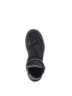 Alpinestars Speedflight Street, zapatos de moto urbanos de hombre, negro y gris gun metal, malla tejida transpirable, vista superior con logotipos técnicos