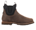 Zapatos Alpinestars Turnstone, botas Chelsea de cuero marrón chocolate, calzado urbano para motocicleta, paneles laterales elásticos negros, suela con dibujo resistente, silueta clásica