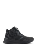 Zapatos Alpinestars Speedflight, zapatillas negras de caña alta, calzado urbano para montar en moto, parte superior de ripstop con refuerzos sin costuras, logotipo de estrella de Alpinestars, suela gruesa de doble densidad, estilo streetwear moderno