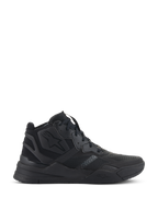 Zapatos Alpinestars Speedflight, zapatillas negras de caña alta, calzado urbano para montar en moto, parte superior de ripstop con refuerzos sin costuras, logotipo de estrella de Alpinestars, suela gruesa de doble densidad, estilo streetwear moderno