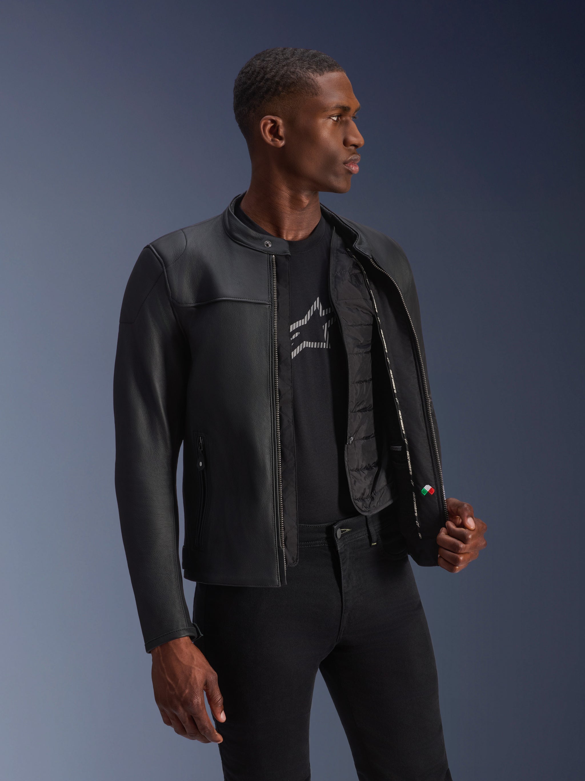 Chaqueta De Cuero Blacktrack