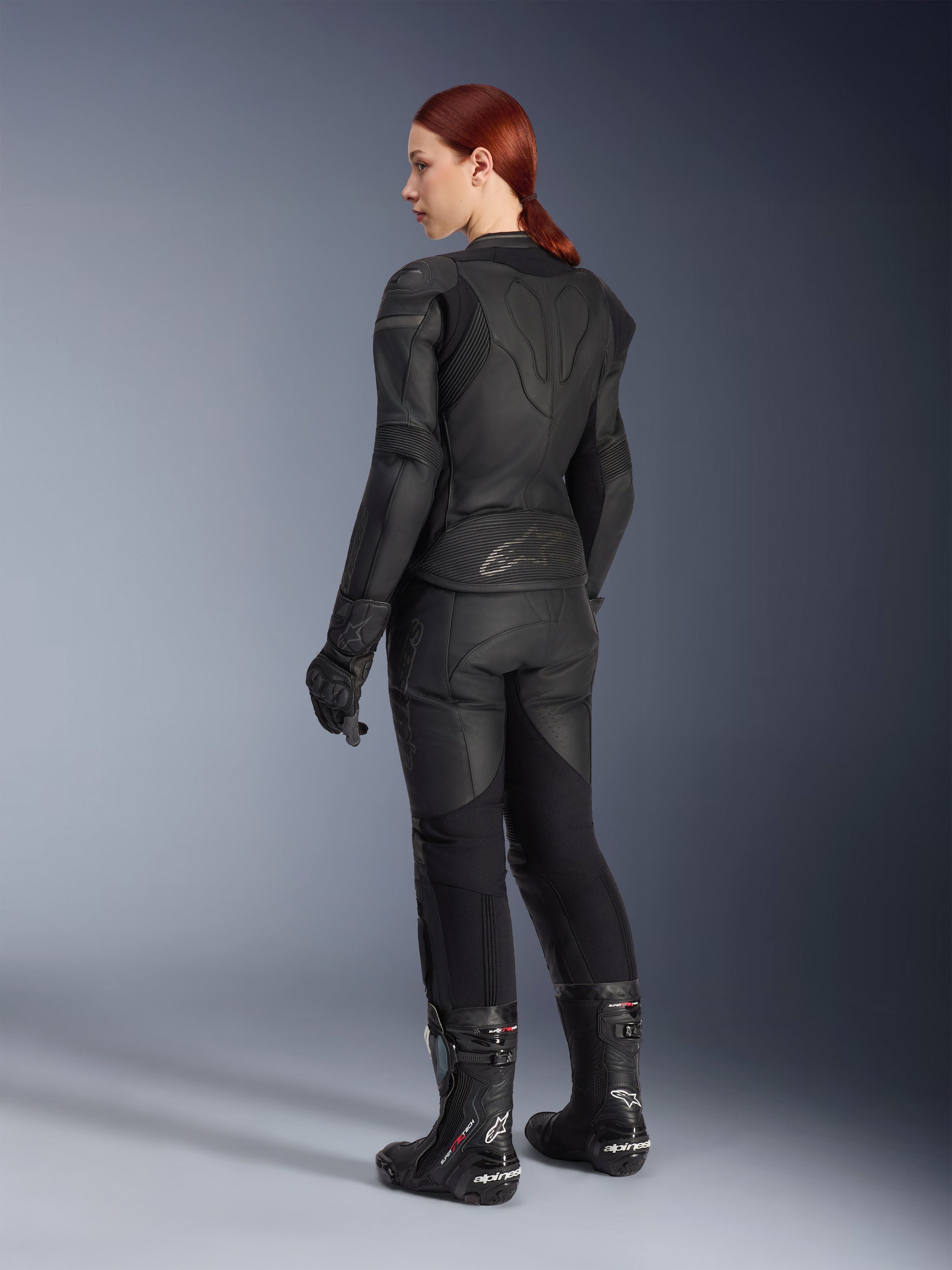 Mono De Cuero De Dos Piezas Stella GP Plus Para Mujer